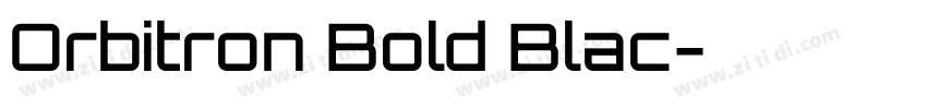 Orbitron Bold Blac字体转换